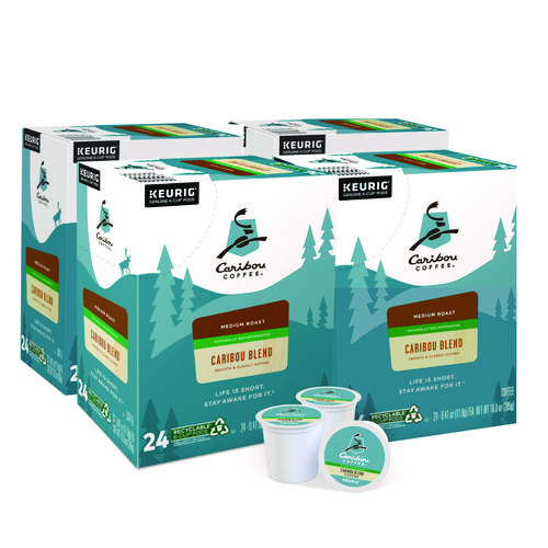 Picture of Caribou Blend Decaf Coffee K-Cups, 96/Carton