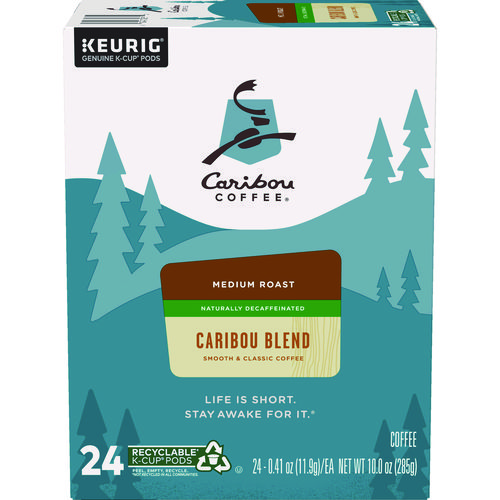 Picture of Caribou Blend Decaf Coffee K-Cups, 96/Carton