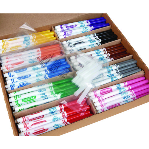 Picture of Ultra-Clean Washable Marker Classpack, Fine Bullet Tip, 10 Assorted Colors, 200/Pack