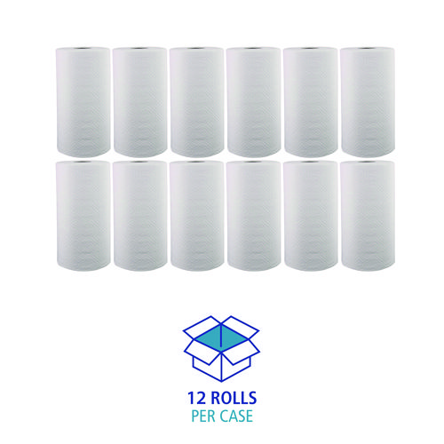 Picture of Kitchen Roll Towel, 2-Ply, 11 x 8.5, White, 250/Roll, 12 Rolls/Carton