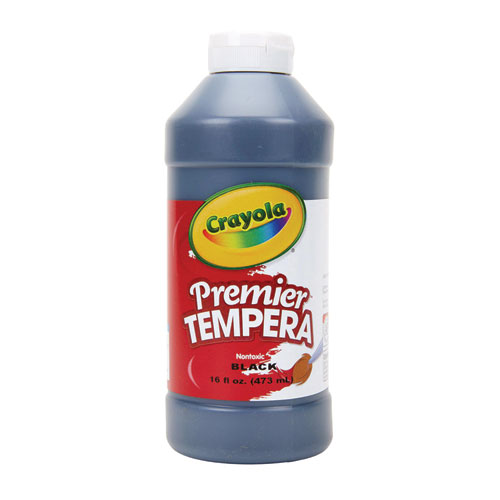 Picture of Premier Tempera Paint, Black, 16 oz Bottle