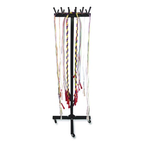 Picture of Portable Jump Rope Metal Rack, 23" x 23" x 65", Black