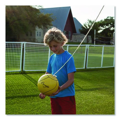Picture of Deluxe Tether Ball Set, Tetherball/102" Cord/(4) 24" Telescoping Poles/Carry Bag/Pump with Needle