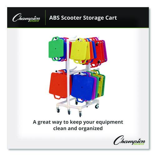 Picture of ABS Scooter Storage Cart, Plastic, 176 lb Capacity, 21 x 27 x 54, White
