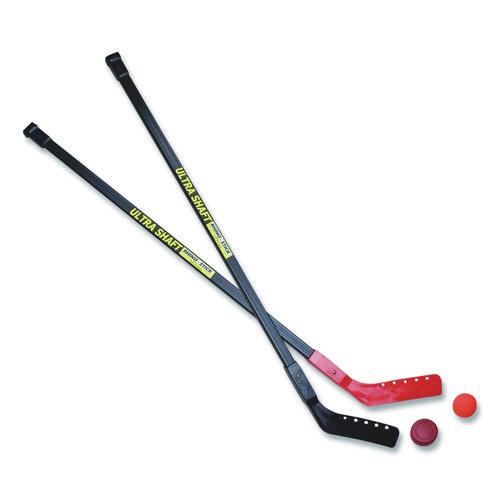Picture of Ultra Shaft Hockey Set, Twelve 47' Hockey Sticks/Two Pucks/Two Balls/Two Extra Blades