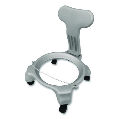 Picture of Kid's Ball Chair, Supports Up to 264 lb, 12.5" Seat Height, Blue Seat, Silver Base