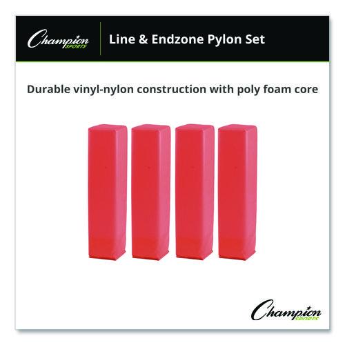 Picture of Line and End Zone Pylon Set, 18" x 4" dia, 4/Set