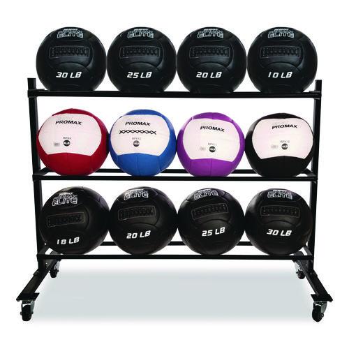 Picture of RPX Medicine Ball Rack, Metal, 220 lb Capacity, 18.5 x 62 x 45, Black