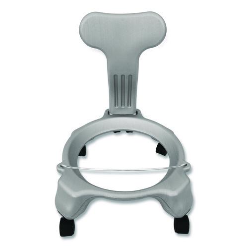 Picture of Kid's Ball Chair, Supports Up to 264 lb, 12.5" Seat Height, Blue Seat, Silver Base