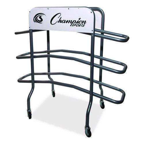 Picture of 3-Tier Pro Basketball Rack, Metal, 220 lb Capacity, 8 x 60 x 48, Silver