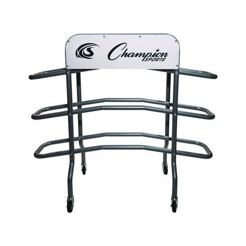 Picture of 3-Tier Pro Basketball Rack, Metal, 220 lb Capacity, 8 x 60 x 48, Silver