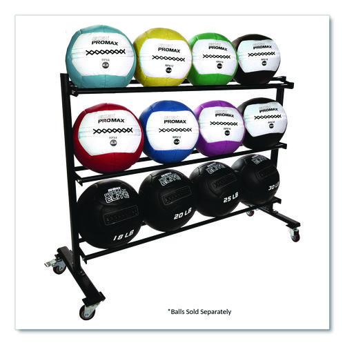 Picture of RPX Medicine Ball Rack, Metal, 220 lb Capacity, 18.5 x 62 x 45, Black