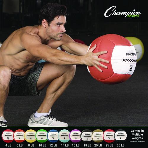 Picture of Rhino Promax Medicine Ball, 4 lb, Red