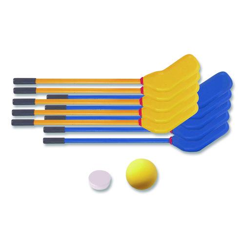 Picture of Rhino Soft Hockey Set, 30" Long, (10) Sticks/7" Ball/4" Puck
