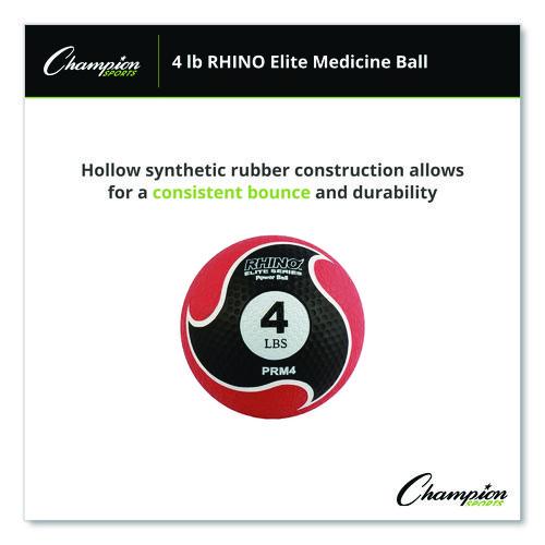 Picture of Rhino Elite Medicine Ball, 4 lb, Red