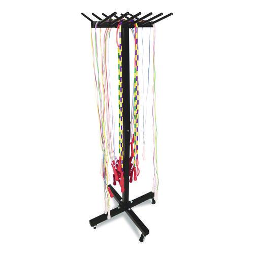 Picture of Portable Jump Rope Metal Rack, 23" x 23" x 65", Black