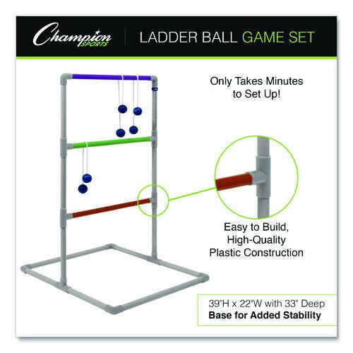Picture of Pro Ladder Golf Game Set, (2) 22" x 37.5" Ladders/Six Bolas/Carry Bag