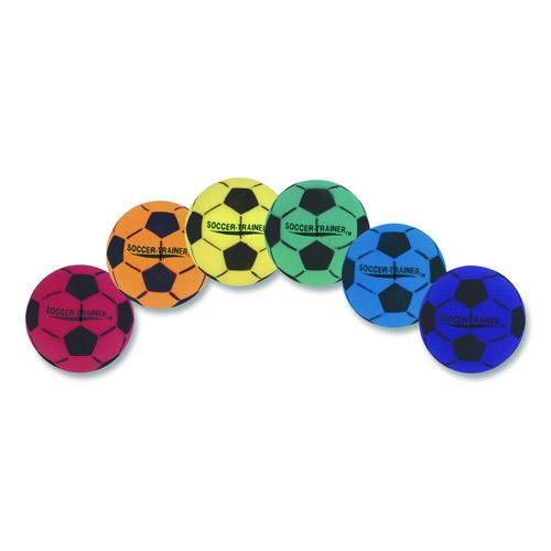 Picture of Ultra Foam Soccer Ball Set, 8" Diameter, Assorted Colors, 6/Set
