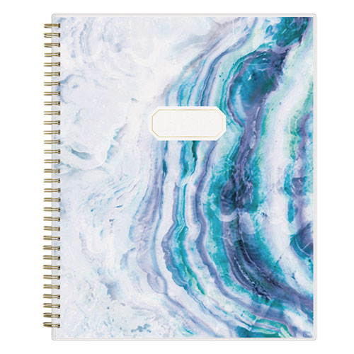 Picture of Gemma Academic Year Weekly/Monthly Planner, Geode Artwork, 11 x 8.5, Blue/Purple Cover, 12-Month (July to June): 2024 to 2025