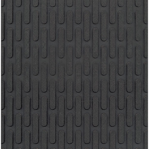 Picture of Crown-Tred Indoor/Outdoor Scraper Mat, Rubber, 35.5 x 59.5, Black