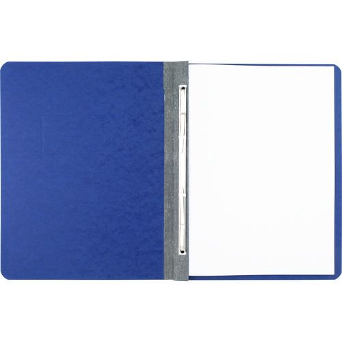 Picture of Pressboard Report Cover with Tyvek Reinforced Hinge, Two-Piece Prong Fastener, 3" Capacity, 8.5 x 11, Dark Blue/Dark Blue