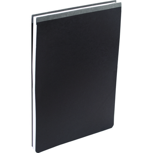 Picture of Pressboard Report Cover with Tyvek Reinforced Hinge, Two-Piece Prong Fastener, 3" Capacity, 11 x 17, Black/Black