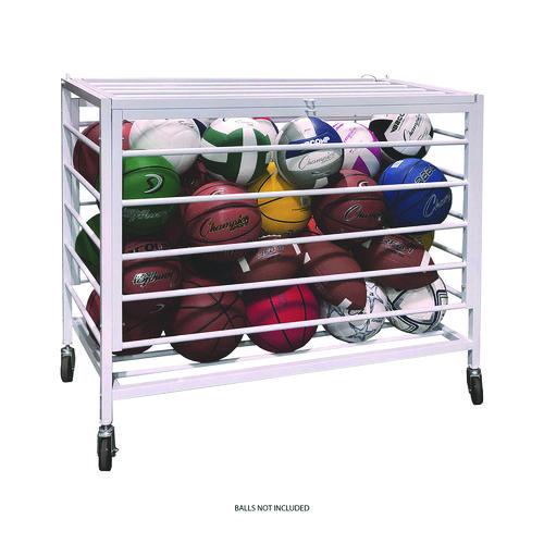Picture of Economy Locking Ball Carrier, Metal, 264 lb Capacity, 23" x 45" x 32", White