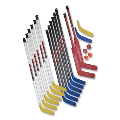 Picture of Indoor ABS Floor Hockey Set, 2 Pucks, 14 Sticks