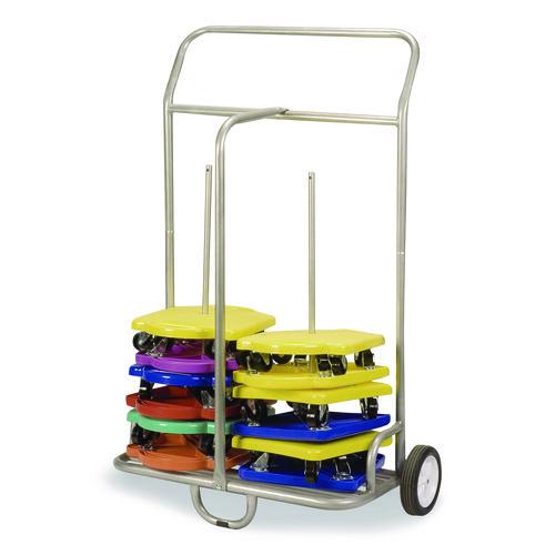 Picture of Scooter Storage Cart, Metal, 132 lb Capacity, 16 x 32 x 48, Silver