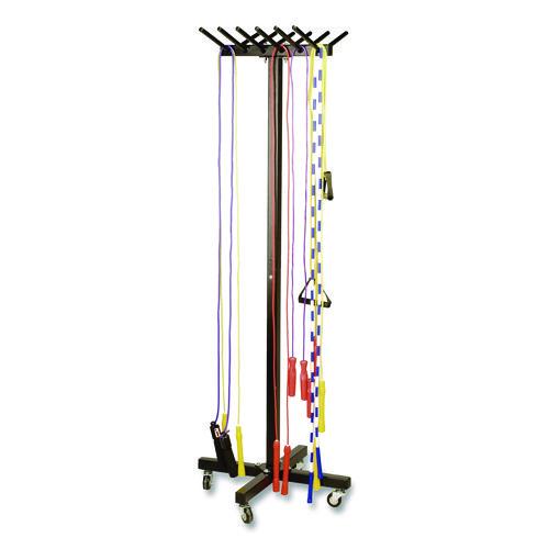 Picture of Portable Jump Rope Metal Rack, 23" x 23" x 65", Black
