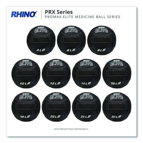 Picture of Rhino Promax Elite Medicine Ball, 18 lb, Black