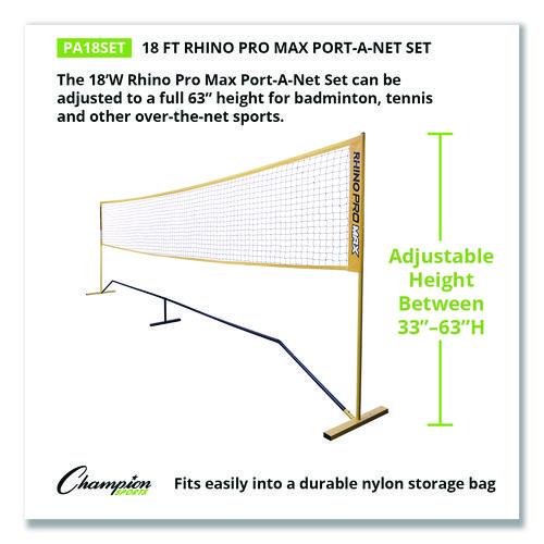 Picture of Rhino Port-A-Net Set, 36" to 60" x 18 ft, 1" dia Frame