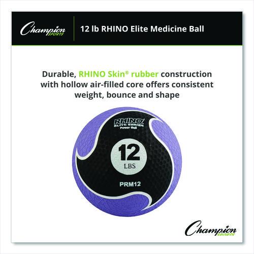 Picture of Rhino Elite Medicine Ball, 12 lb, Purple