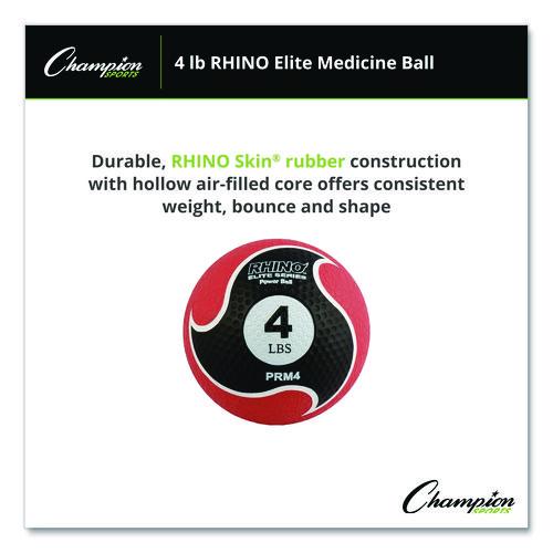 Picture of Rhino Elite Medicine Ball, 4 lb, Red