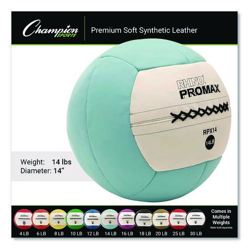 Picture of Rhino Promax Medicine Ball, 14 lb, Light Blue