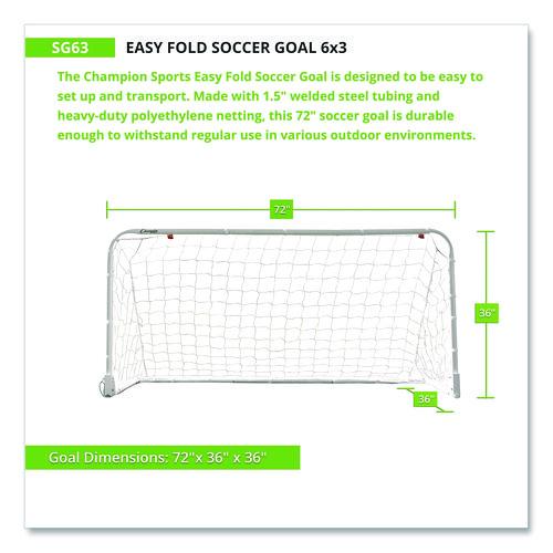 Picture of Easy Fold Soccer Goal, 6 ft  x 3 ft, 1.25" dia Frame