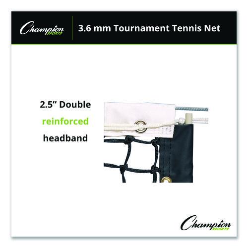 Picture of Tournament Tennis Net, 3.6 mm Double Braided Polyethylene, 42 ft x 3.5 ft