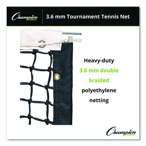 Picture of Tournament Tennis Net, 3.6 mm Double Braided Polyethylene, 42 ft x 3.5 ft