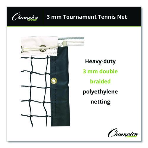 Picture of Tournament Tennis Net, 3 mm Braided Polyethylene, 42 ft x 3.5 ft,