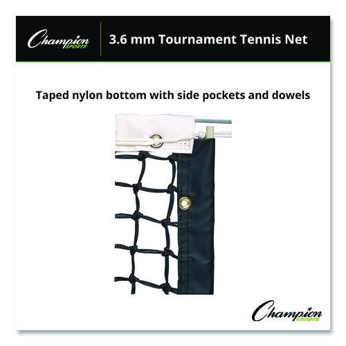 Picture of Tournament Tennis Net, 3.6 mm Double Braided Polyethylene, 42 ft x 3.5 ft