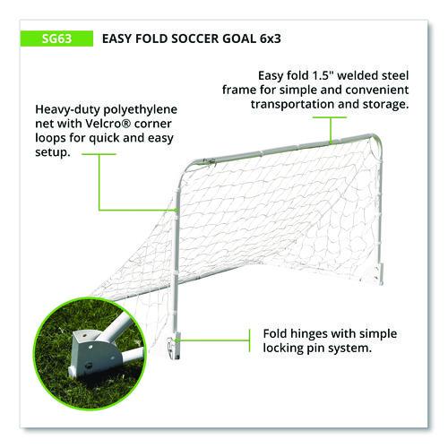 Picture of Easy Fold Soccer Goal, 6 ft  x 3 ft, 1.25" dia Frame