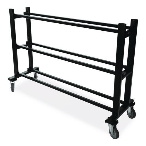 Picture of Deluxe Heavy-Duty Basketball Cart, Metal, 220 lb Capacity, 16 x 50.75 x 34.75, Black