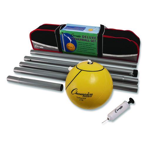 Picture of Deluxe Tether Ball Set, Tetherball/102" Cord/(4) 24" Telescoping Poles/Carry Bag/Pump with Needle