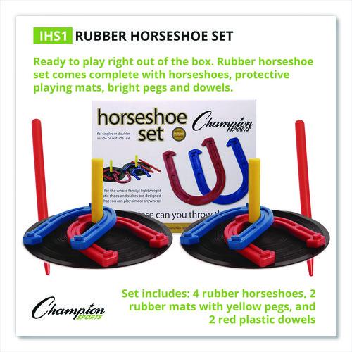 Picture of Steel Horseshoe Set, (4) Horseshoes/(2) 24" Stakes/Nylon Carry Bag