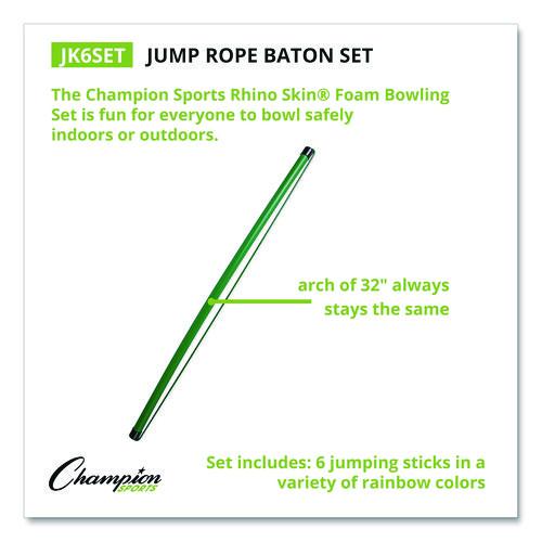 Picture of Jump Rope Baton Set, 32", Assorted Colors, 6 Batons/Set