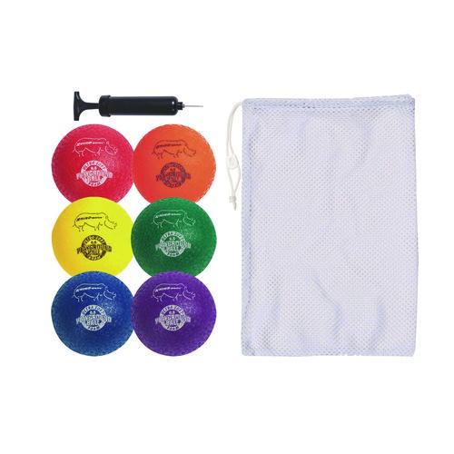 Picture of Rhino Soft Playground Ball Set, 8.5" Diameter, Assorted Colors, 6/Set