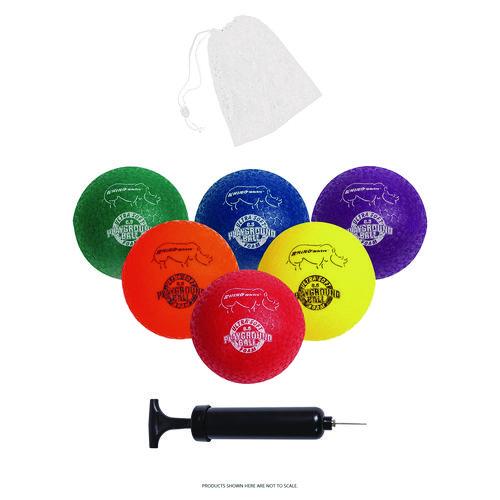 Picture of Rhino Soft Playground Ball Set, 8.5" Diameter, Assorted Colors, 6/Set