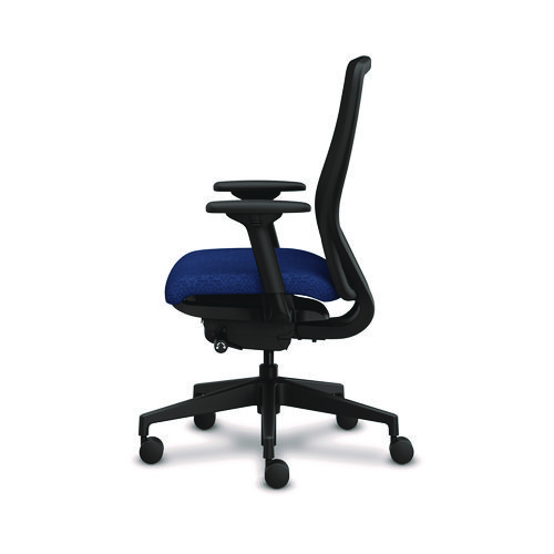 Picture of Nucleus Series Recharge Task Chair, Up to 300lb, 16.63" to 21.13" Seat Ht, Navy Seat, Black Back/Base