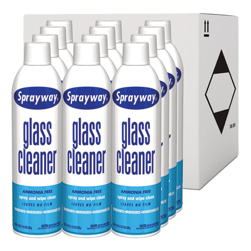 Picture of Glass Cleaner, 19 oz Aerosol Spray, 12/Carton