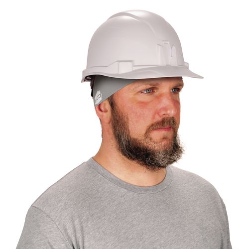 Picture of Chill-Its 6634 Performance Knit Cooling Headband, Polyester/Spandex, One Size Fits Most, Gray